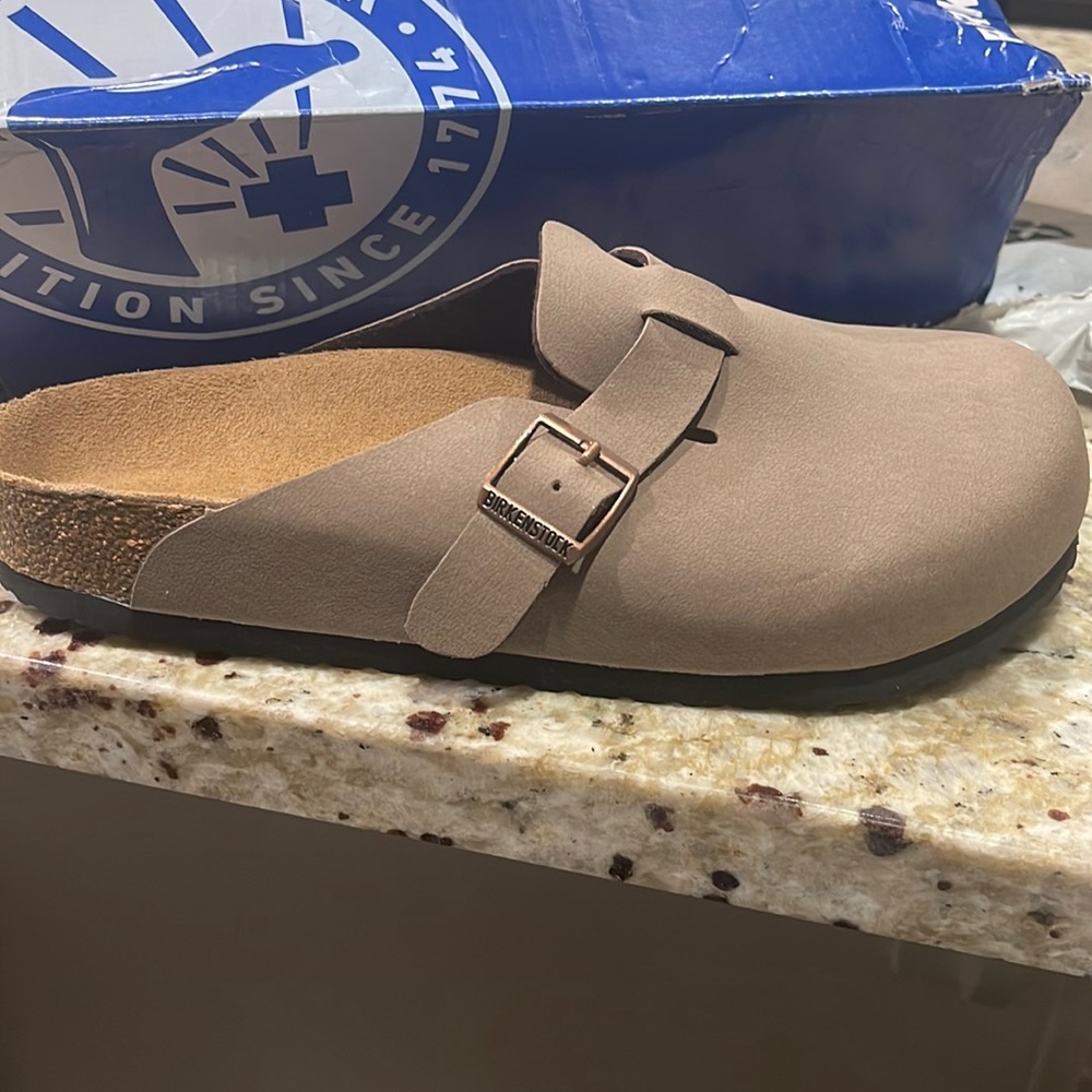 Brand new Boston Birkenstocks